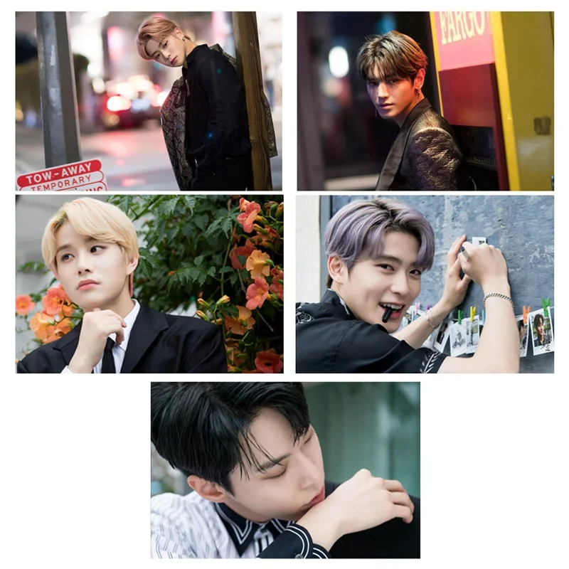 24 шт./компл. k-pop NCT 127 мини-альбом карты с кристаллами наклейки автограф фотокарты бумажные карты