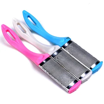 

Hot Special Feet Care Tool Metal matte Two-sided Foot Dead Dry Skin Callus Remover Women Grinding Cuticle Foot Tool Random Color