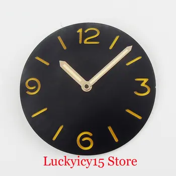 

Sterile Black 38.9mm Watch Dial + Watch Hand Fit ETA 6497 6498 Hand Winding Movement