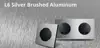 Wallpad L6 Silver Brushed Aluminum Black EU French Power Socket USB Charger RJ45 CAT6 HDMI Audio Modules DIY Free Combination ► Photo 3/6