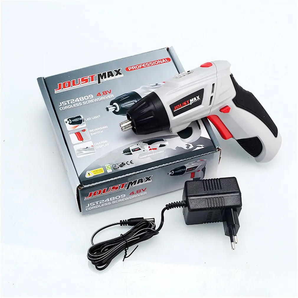 

4.8V USB Cordless Electric Screwdriver Kit Household Rechargeable Drill Gun Tools Li-ion Battery Multi-function Screwdriver