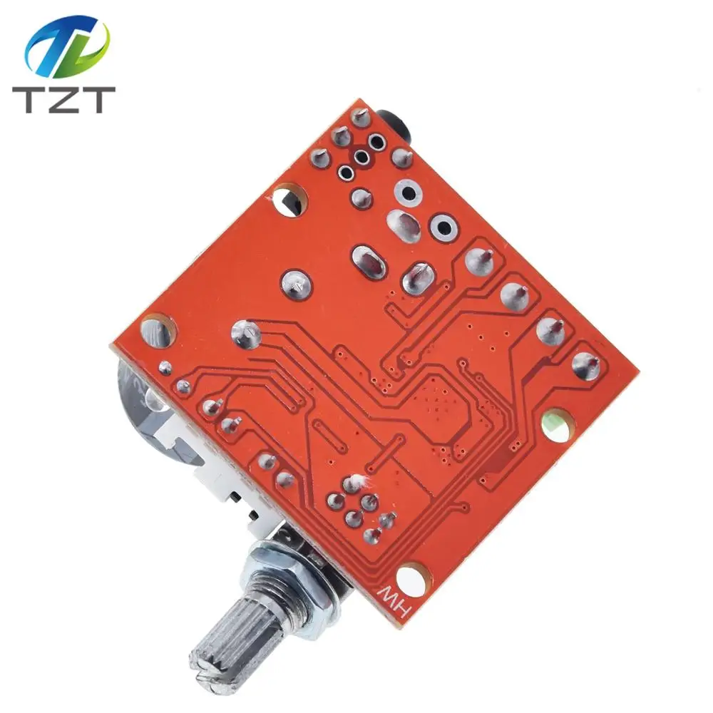 12 В Mini Hi Fi PAM8610 плата аудио стереоусилителя 2X10W двухканальный D класс (высокая