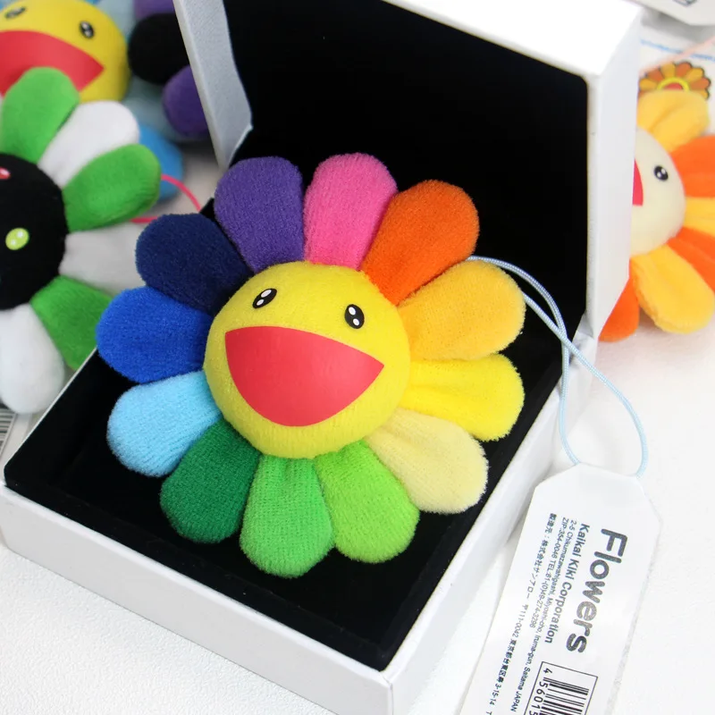 

Bump face correct upgrade version brooch with a colorful sunflower plush pin pendant accessories