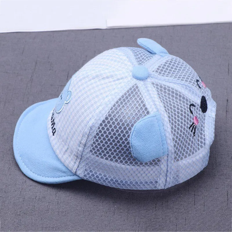 Cute Baby Hats Hat Baseball Cap Peak Print Boys casquette 0-16M Kids Bear enfant Girls Baby Embroidery Sunhat