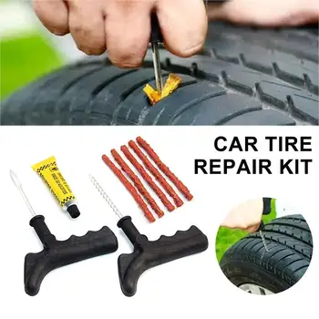 

Vehemo Black Tire Repair Tool Tire Repair Kit Automobile Needle for Patch Tire Puncture Practical Wheel Car for Tubeless Tyre