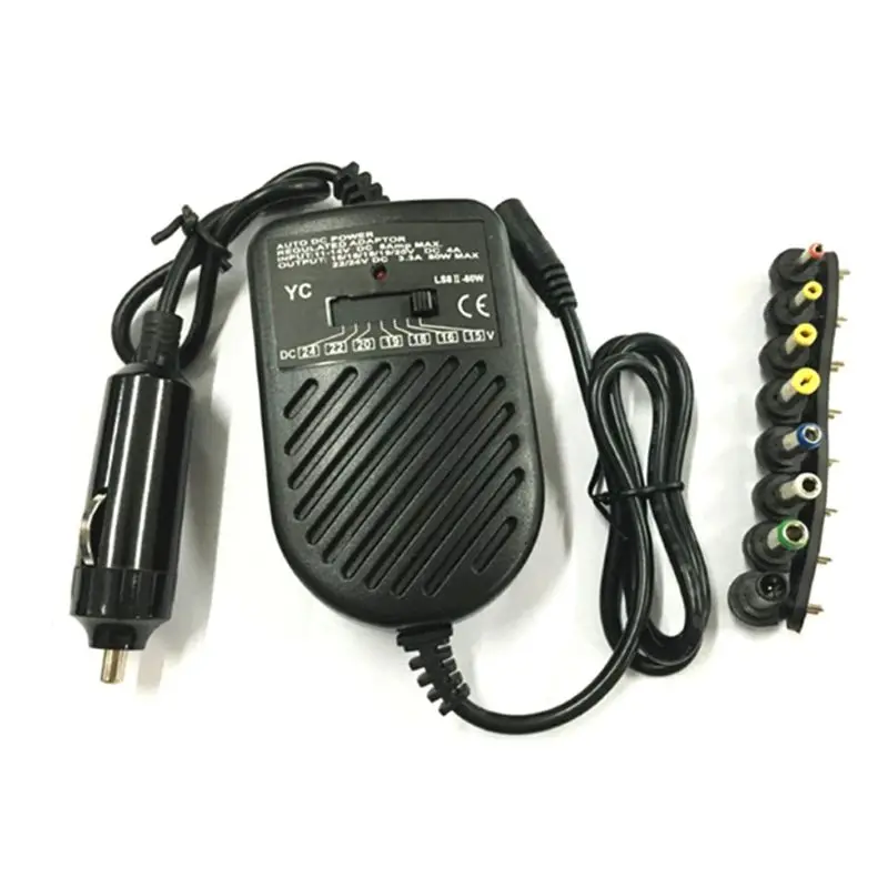 

DC 80W Car Auto Universal Charger Power Supply Adapter Set For Laptop Notebook