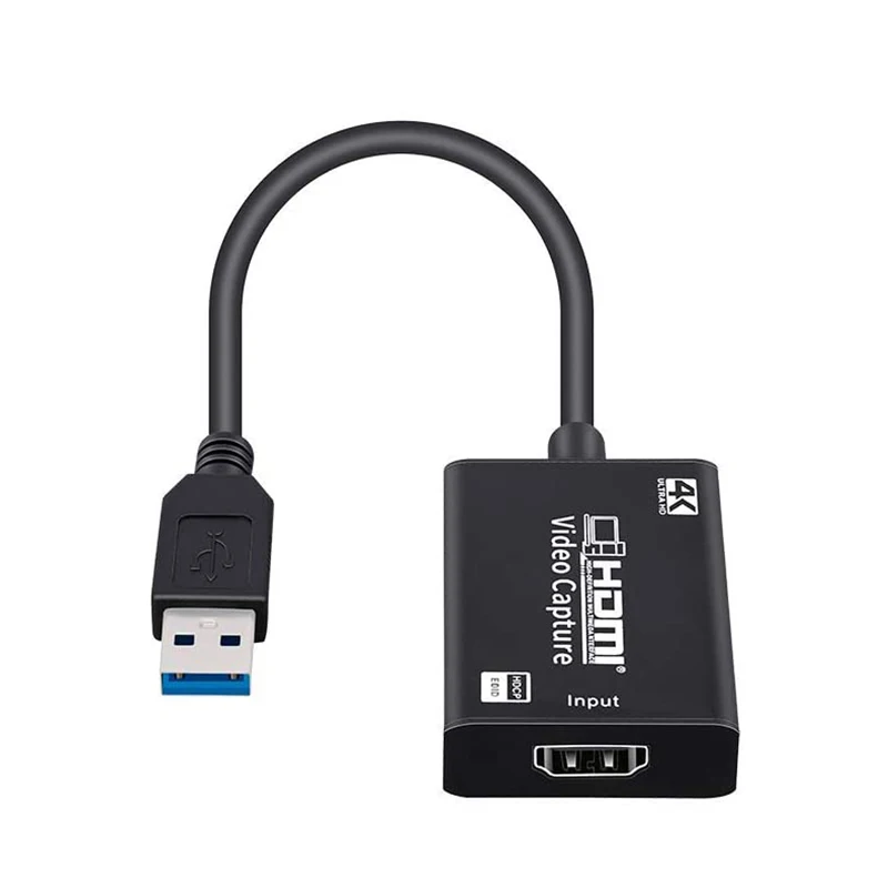 Карта видеозахвата 4K USB 3 0 HDMI адаптер для видеозаписи PS4 игр DVD видеокамер записи