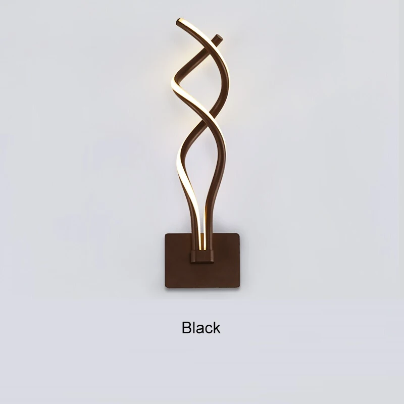 Бра,канделябр светильник настенный,патентый стиль светодиодный белый светильник для гостиной столовая коридор освещение,50%лампа - Цвет абажура: Черный