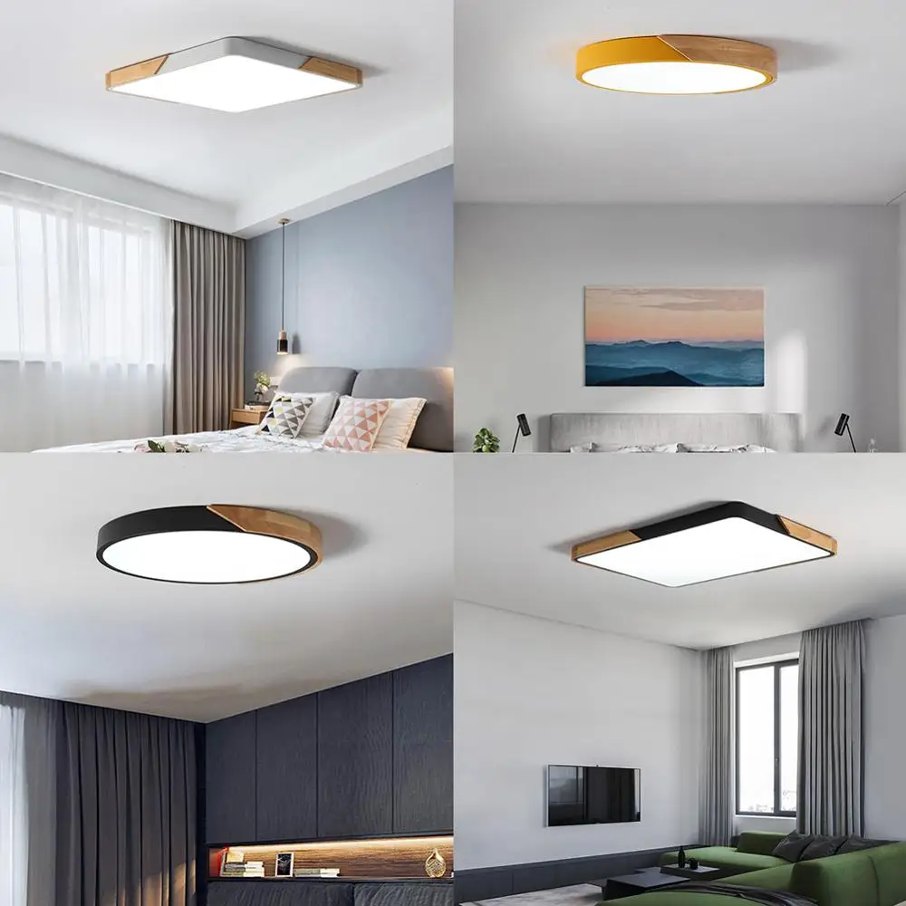  Modern LED Ceiling Light Surface Mount Flush Lamp Indoor Lighting Fixture Living Room Bedroom Kitch - 4000263325023