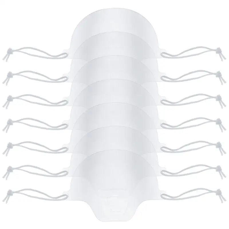 50PCS Antifog Practical Plastic Transparent Face Mask Mouth Shield Dental Open for Hotel Beauty Salon Restaurant | Дом и сад