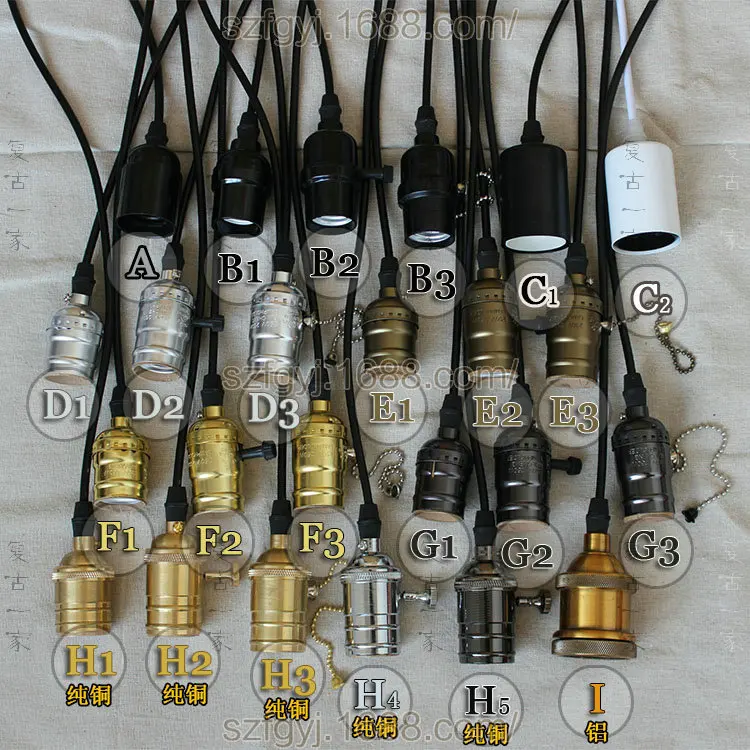 

American modern retro Edison chandelier string suction chandelier small chandelier bar decoration single head Chandelier