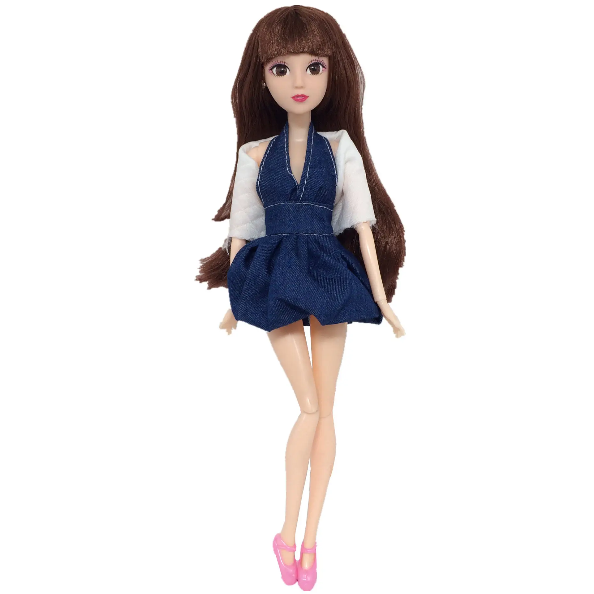 30 см BJD Кукла тело новые куклы одежда 12 суставов подвижный 3D реальный глаз