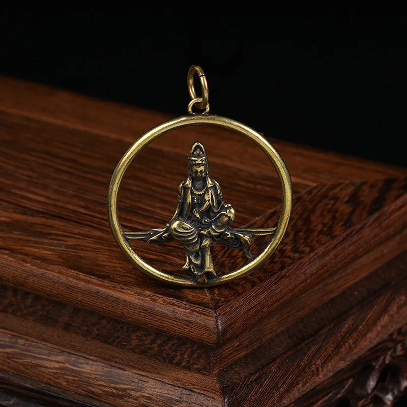 buddha round keychain  (3)