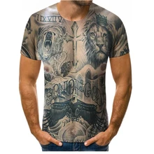 Aliexpress - Brand men’s t-shirt muscle Tattoos T shirt men fashion casual top T-Shirt cool streetwear Short Sleeve Tshirt oversized t-shirts