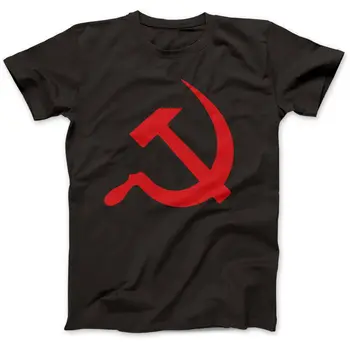 

USSR Hammer And Sickle Soviet T-Shirt 100% Premium Cotton CCCP Russia Lenin