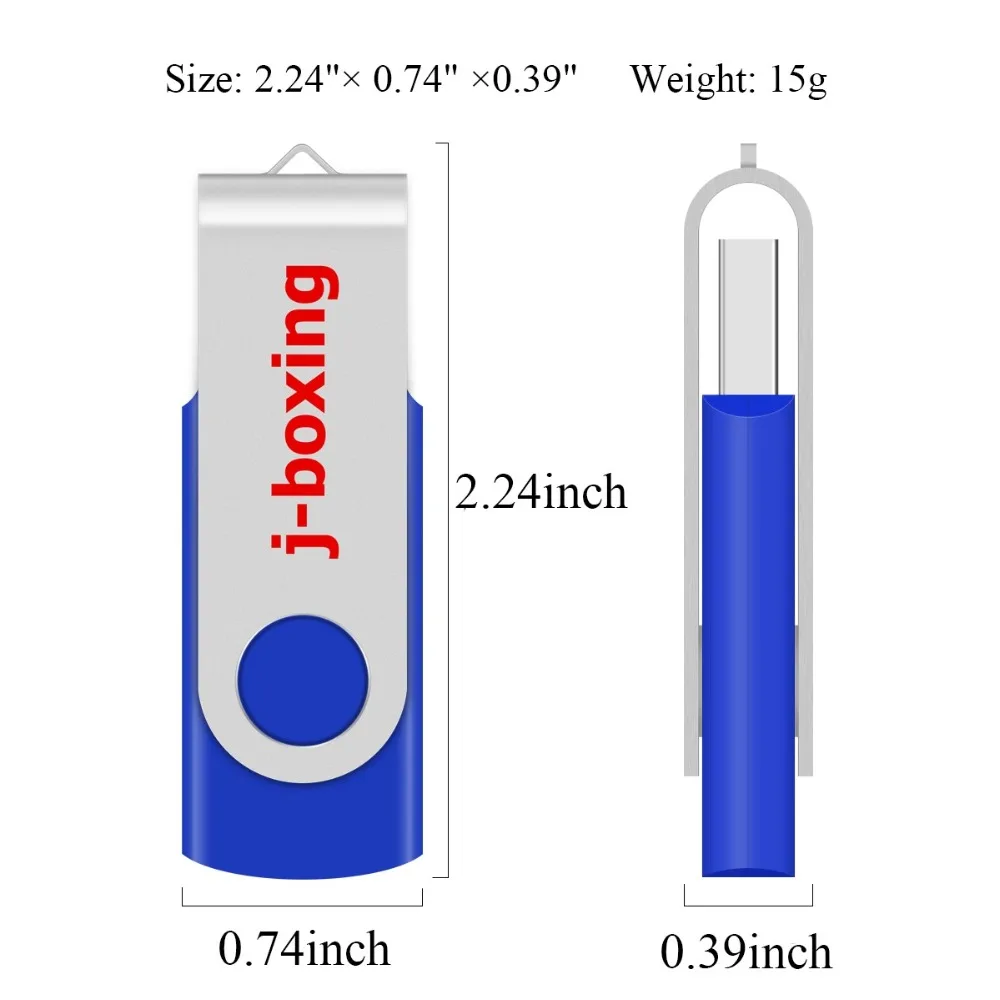 J-boxing 10 шт. USB флеш-накопители Bulk 64 Мб 128 МБ Малый ёмкость флэш-накопитель 256 МБ 512 МБ Металл Поворотная карта памяти синий