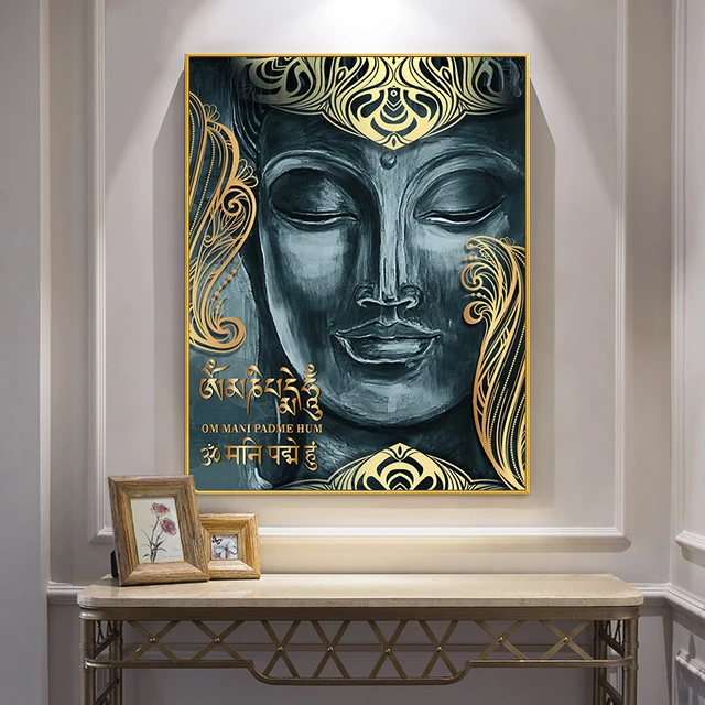 Tableau Toile De Décoration Murale Motif Zen Golden Bouddha