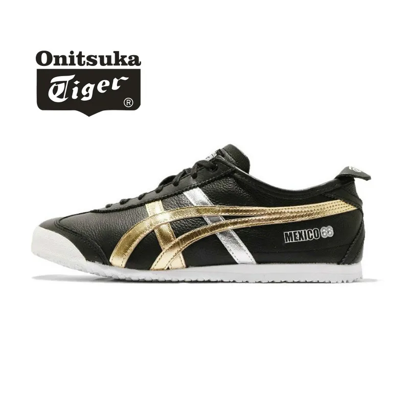 

2019 Onitsuka Tiger Unisex MEXICO 66 Sports Shose Men's Lifestyle Shoes Women's Skateboarding D5V2L-9094 Black