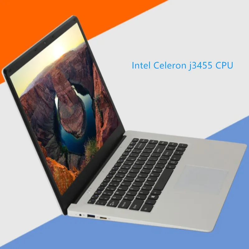 6 ГБ оперативная память + 60 SSD ноутбук ноутбуки 15,6 "1920X1080 P Intel Celeron J3455 4 ядра Windows10 USB 3,0 на продажу HD графика