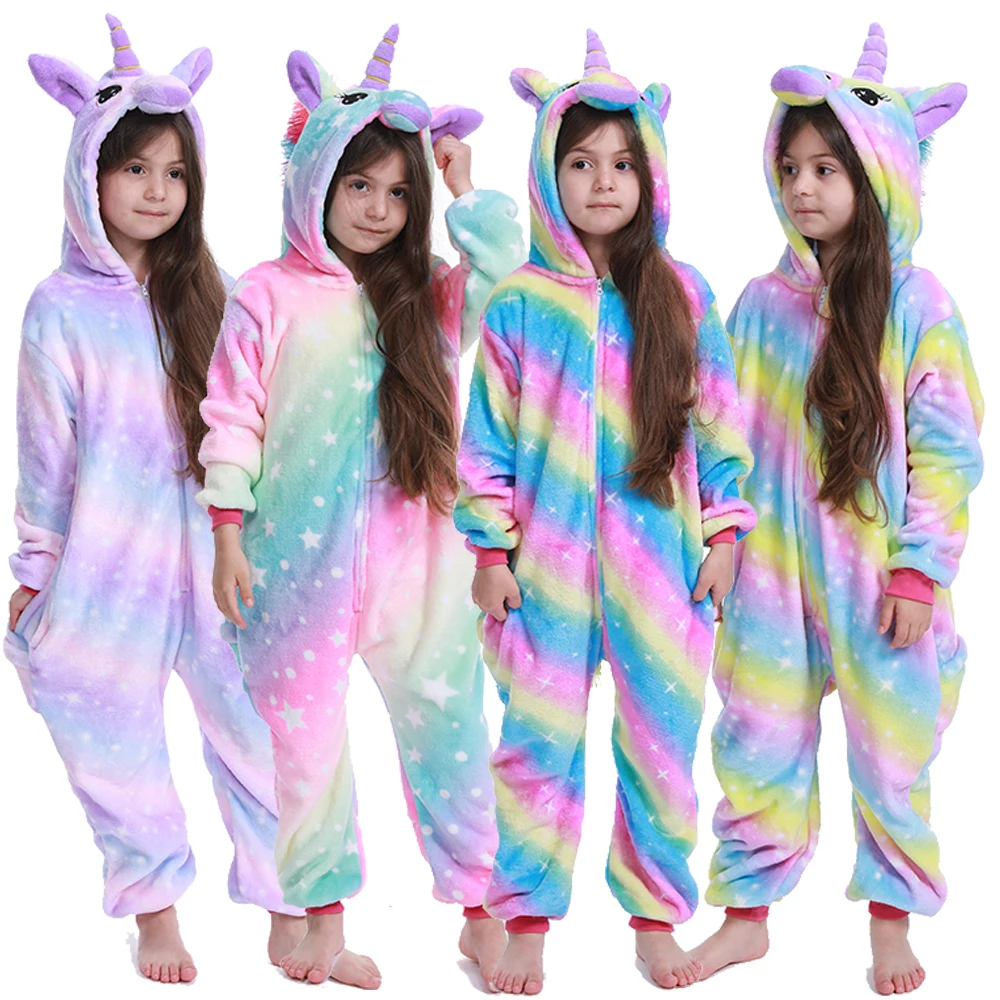 For Sale Kids Pajamas Onesie Unicorn Baby Costume Animal Panda Girl Winter Boy Children Cartoon 3BjWZxNwb