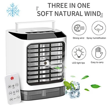 

Air Cooler USBatomizing Humidifier Built-in 7-color LED Ambient Light Three Function Modes Wind Speed Adjustment on Three Levels