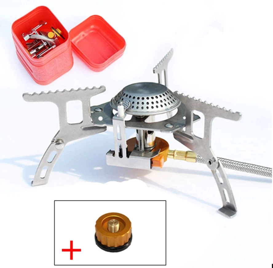 3500w Portable Camping Gas Stove Outdoor Cooking Stove Foldable Split