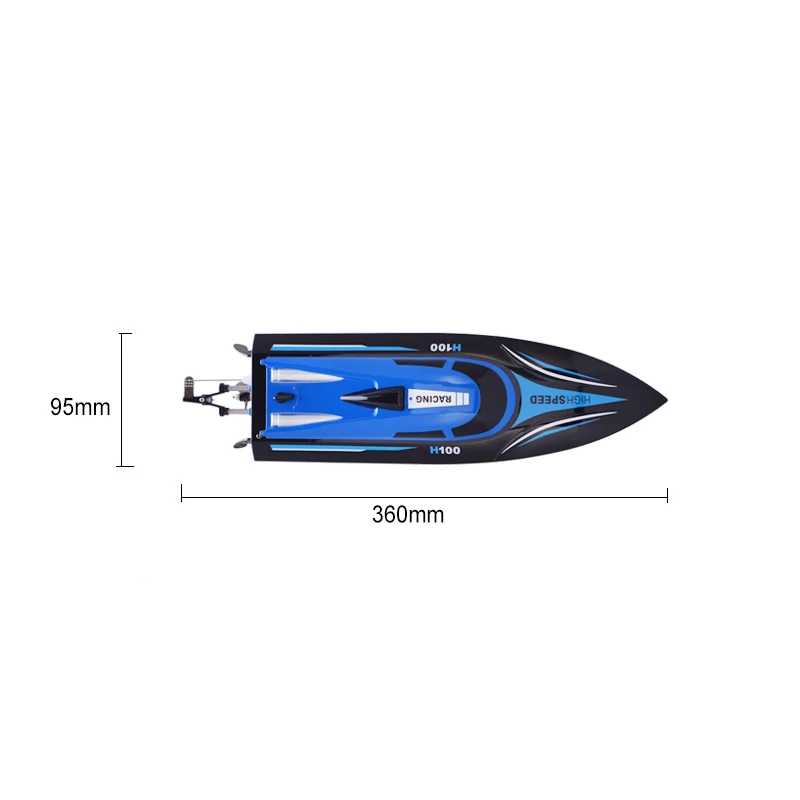 TKKJ высокая скорость RC лодка H100 1:36 2,4 г 4CH 20 км/ч гоночный пульт дистанционного управления лодка с ЖК-экраном для детей игрушки Детский подарок