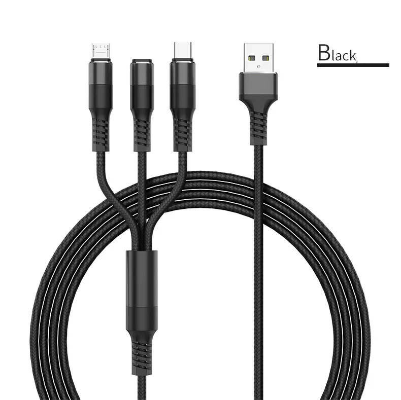 3 в 1 Usb кабель type C микро мобильный телефон кабель для iphone 11 X XS 8 7 6 samsung S10 5G S9 S8 Xiaomi huawei провод для быстрой зарядки