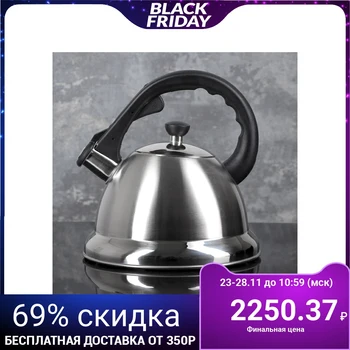 

Whistling kettle 3 l "Silver", encapsulated bottom, induction