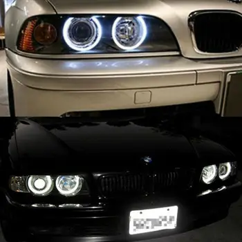 

White LED Lights Ring marker Replacement Accessories Auto 1 Pair 7000K