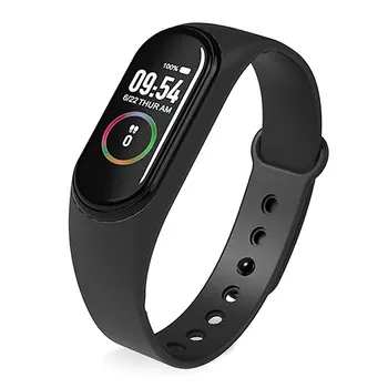 

M4 Fitness Smart Sport Bracelet Blood Pressure Heart Rate Monitor Colorful Touch Screen Smart Band Wristband Step Counter