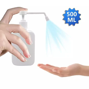 

500ml Empty Plastic Spray Bottles Hand Cleanser Pump Dispenser Bottles with Long Nozzle Refillable Containers MSU88