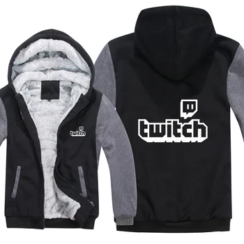 

Twitch Channel Hoodies Men Casual Coat Wool Liner Jacket Twitch Sweatshirts Mans Pullover HS-028