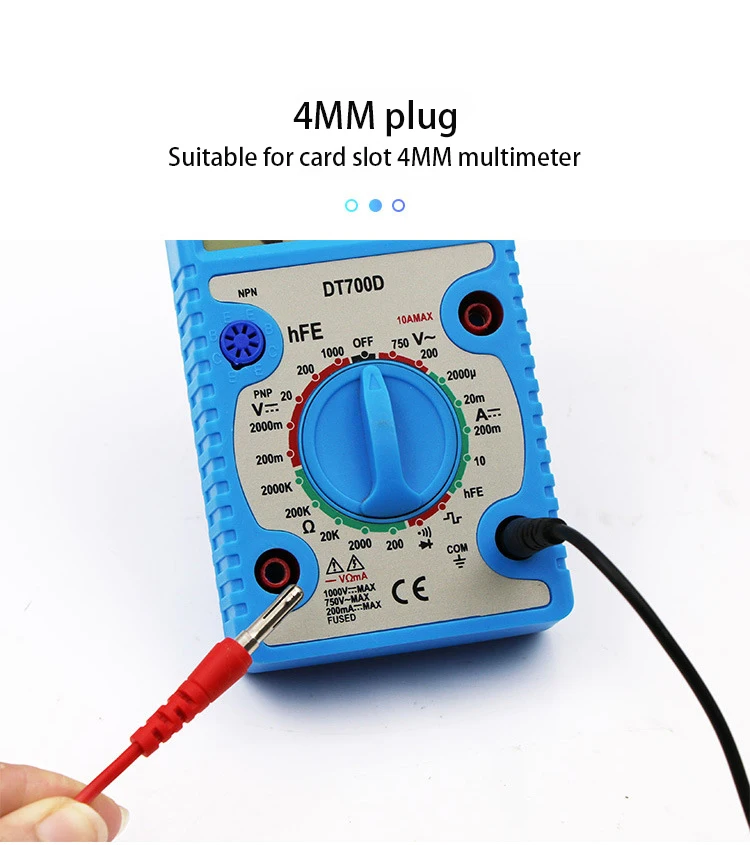 ELECTRICITE MULTIMETRE, 16 in 1 Test LineCâble de test, prise jack