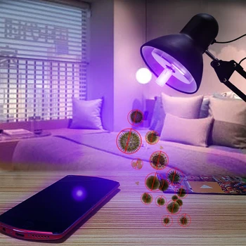 

E27 UVC Light Bulb Ultraviolet Sterilizer Lamp Germicidal Germicidal Lamp Bulb UV Disinfectant Lamp UV Disinfectant Light