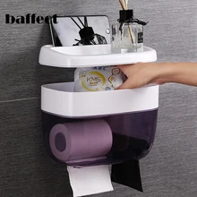 Baffect водонепроницаемый держатель туалетной бумаги полка для ванной полотенца стеллажная ткань коробки рулон бумаги трубки подвесной ящик для хранения Нескользящая