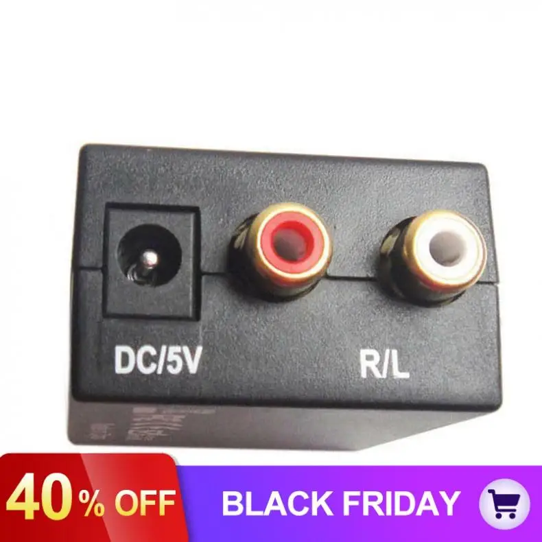 EDD Цифровой оптический Toslink SPDIF коаксиальный аналоговый L/R RCA аудио конвертер адаптер