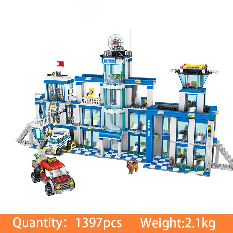 1397pcs Assemble City Police Station 