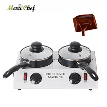 ITOP 80W Electric Chocolate Cheese Melting Machine Ceramic Non-Stick Pot Chocolate Tempering Cylinder Melter (Double Pan)