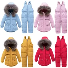 Orangemom/Коллекция года, зимнее пальто брендовая куртка с капюшоном для девочек утепленное пальто для маленьких девочек детский зимний комбинезон Верхняя одежда для маленьких мальчиков