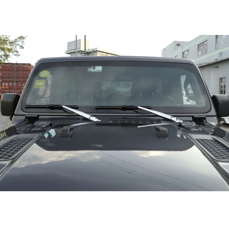 Подходит для Jeep Wrangler JL+ Автомобильный передний и задний Чехол для стеклоочистителя тюнинговые молдинги
