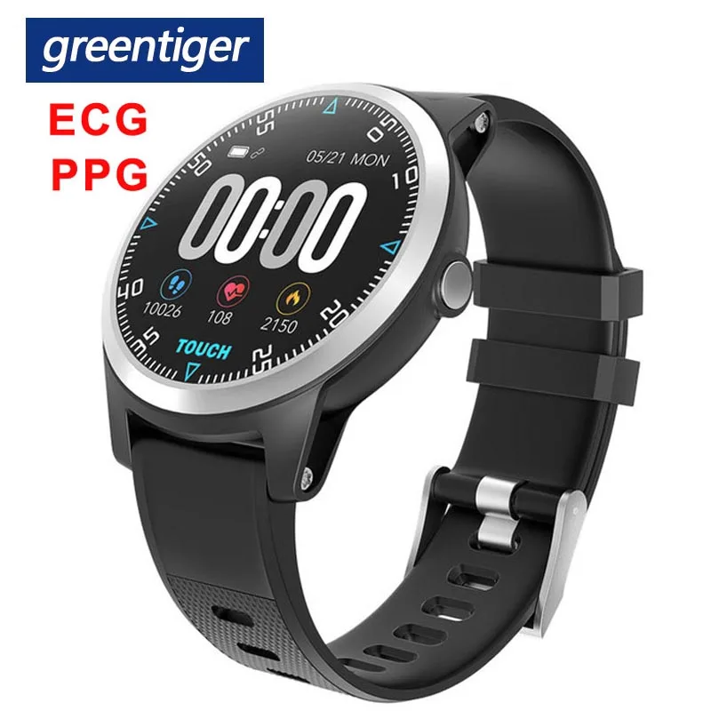 Greentiger E101 Bluetooth Смарт-часы ЭКГ PPG двойной монитор сердечного ритма спортивные водонепроницаемые Смарт-часы фитнес-трекер Браслет