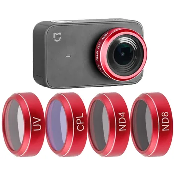 

Mijia 4K Action Camera Filter UV CPL ND 4 8 Neutral Density Filters Set For Xiaomi Mi jia Mini 4K Sport Camera Lens Accessories