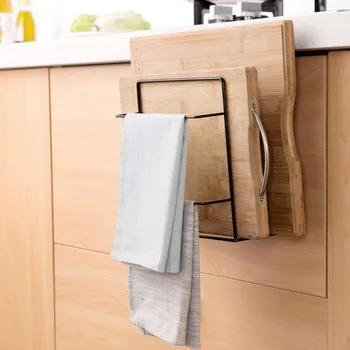 

Iron Kitchen Rack Storage Shelf Cutting Board Holder Hanging Cupboard Shelf Dish Cloth Holder Kitchen Organizer Packed by Box