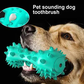 

Dog Toothbrush Chew Toy Squeak Dog Molar Toy Grind Teeth Toothbrush with Sound Dental Care for Small Medium Dogs Puppy