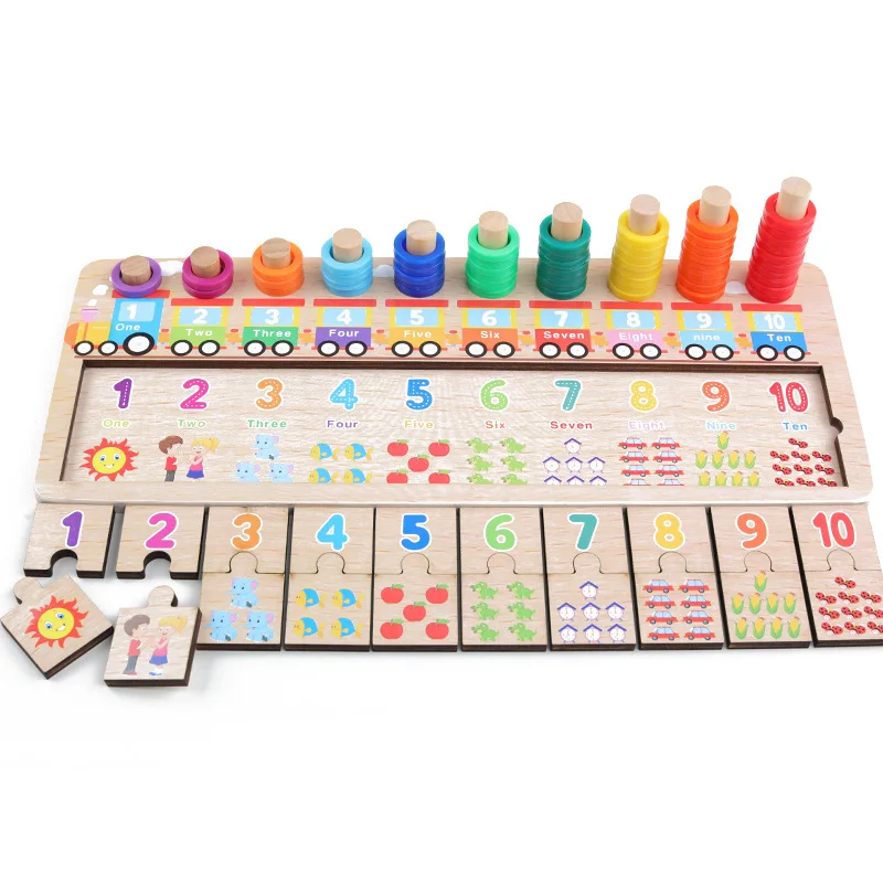 

Educational Toy Montessori Logical Thinking with Numbers Early Education CHILDREN'S Mathematics ENLIGHTEN Cognitive Counting Cir