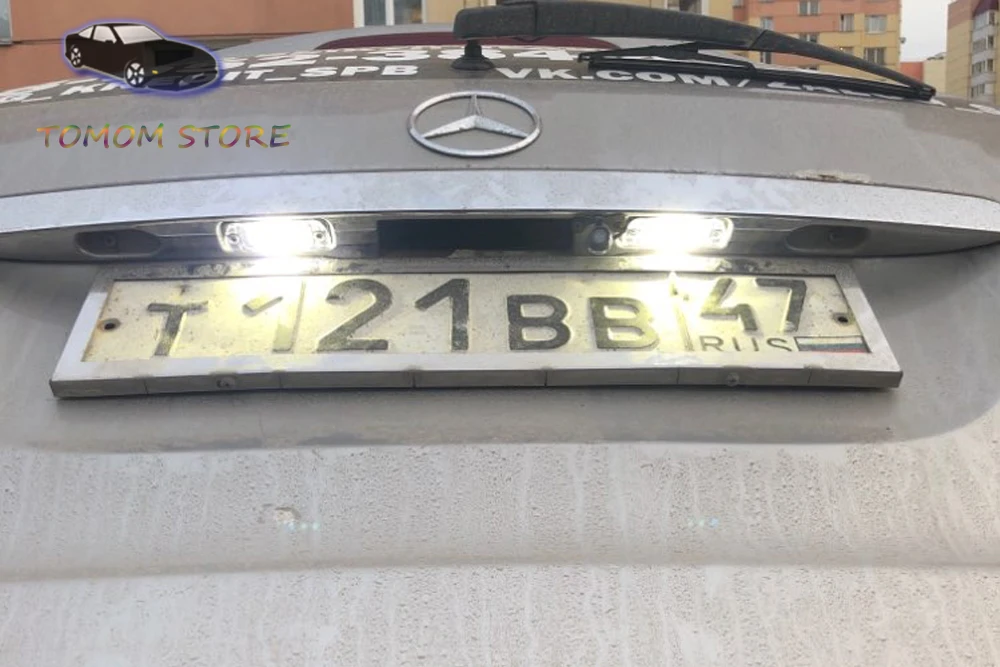 2x светодиодные задние номерной знак светильник для Mercedes-Benz W164 X164 W251 GL350 GL450 GL500 GL550 ML320 ML450 R350 canbus без ошибок - Испускаемый цвет: Белый