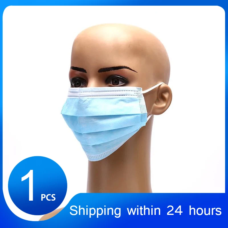 

Disposable 3-Layer Masks, Anti Dust Breathable Disposable Earloop Mouth Face Mask, Comfortable Medical Sanitary Surgical Mask