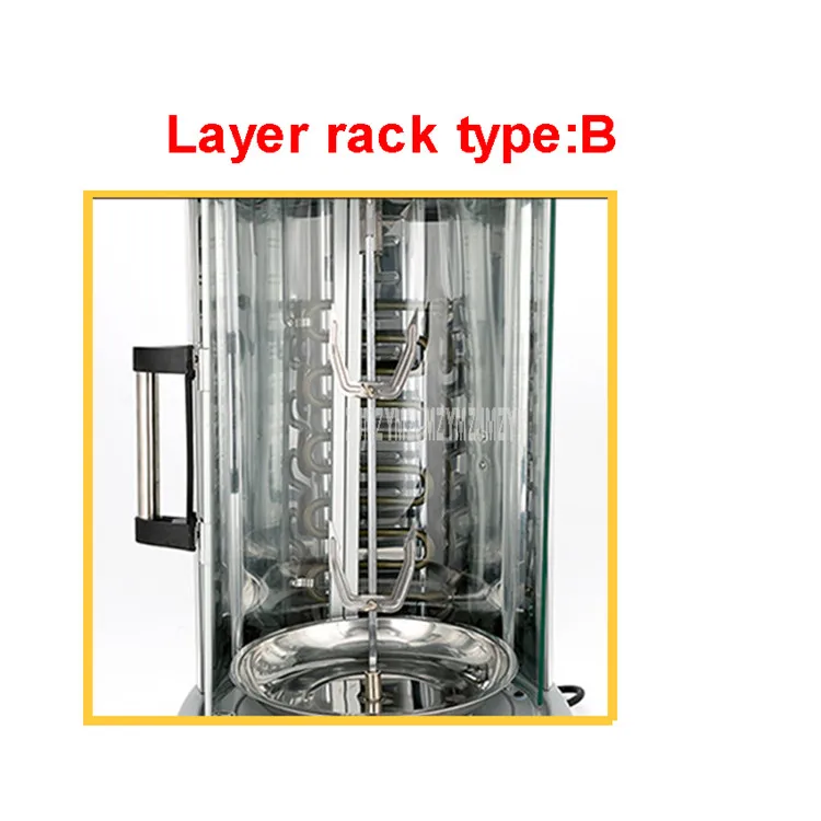 B Type Layer Rack 31L Автоматическая самовращающаяся печь для приготовления дома, без дыма из нержавеющей стали, куриное мясо утки, электрическая роторная печь для барбекю - Цвет: B Type Layer Rack