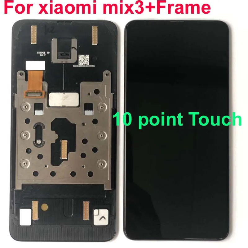 

6.39"Original For xiaomi mix3 display mi mix3 Lcd screen Display+Touch panel digitizer with frame mix3 display screen